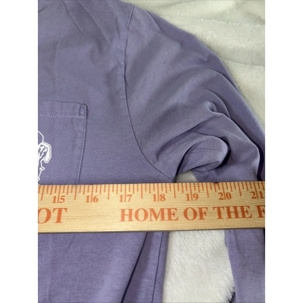 Knights Apparel Georgia Bulldogs Gameday Pocket Tee Lavender Purple M Dawgs EUC